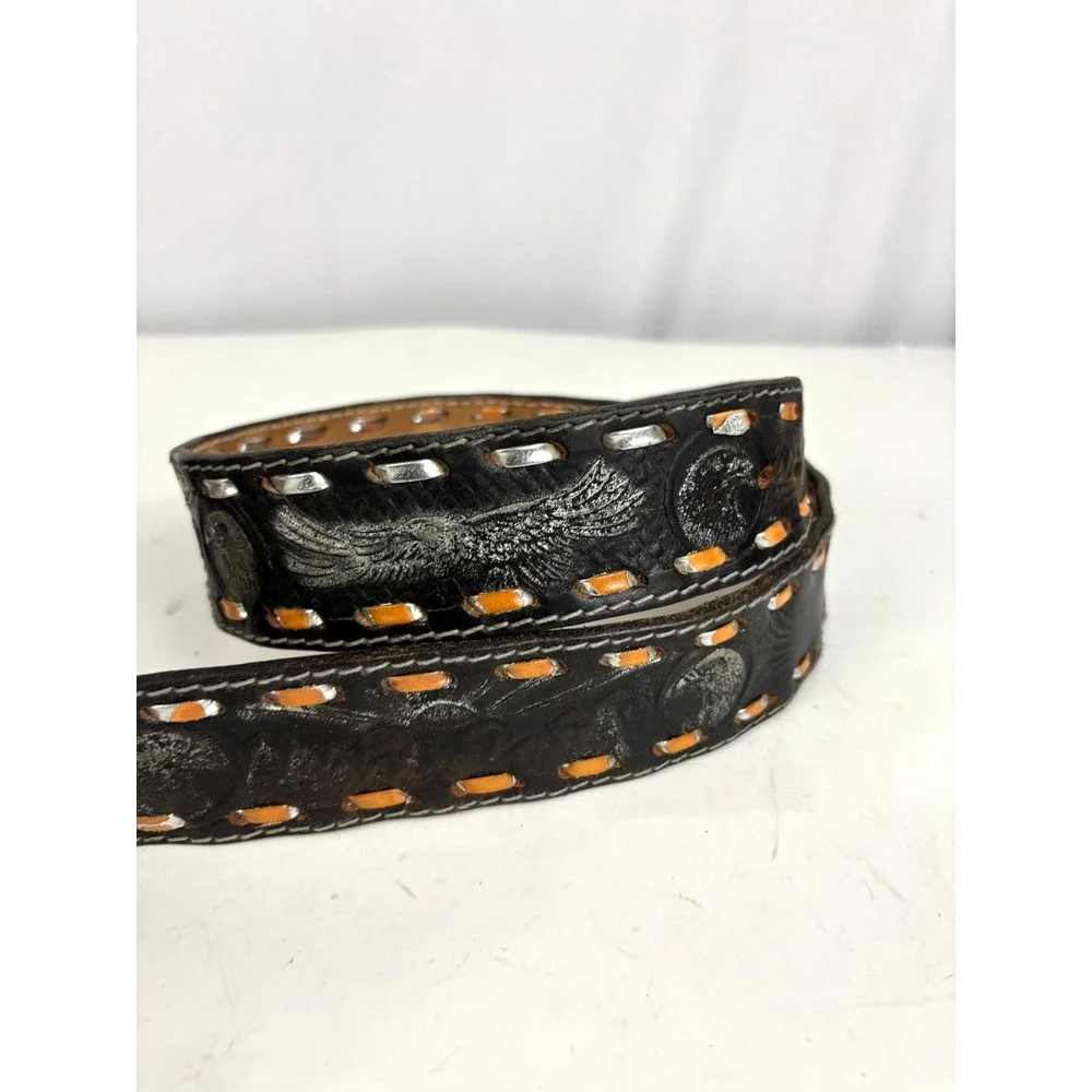 Vintage Handmade Leather‎ Belt 